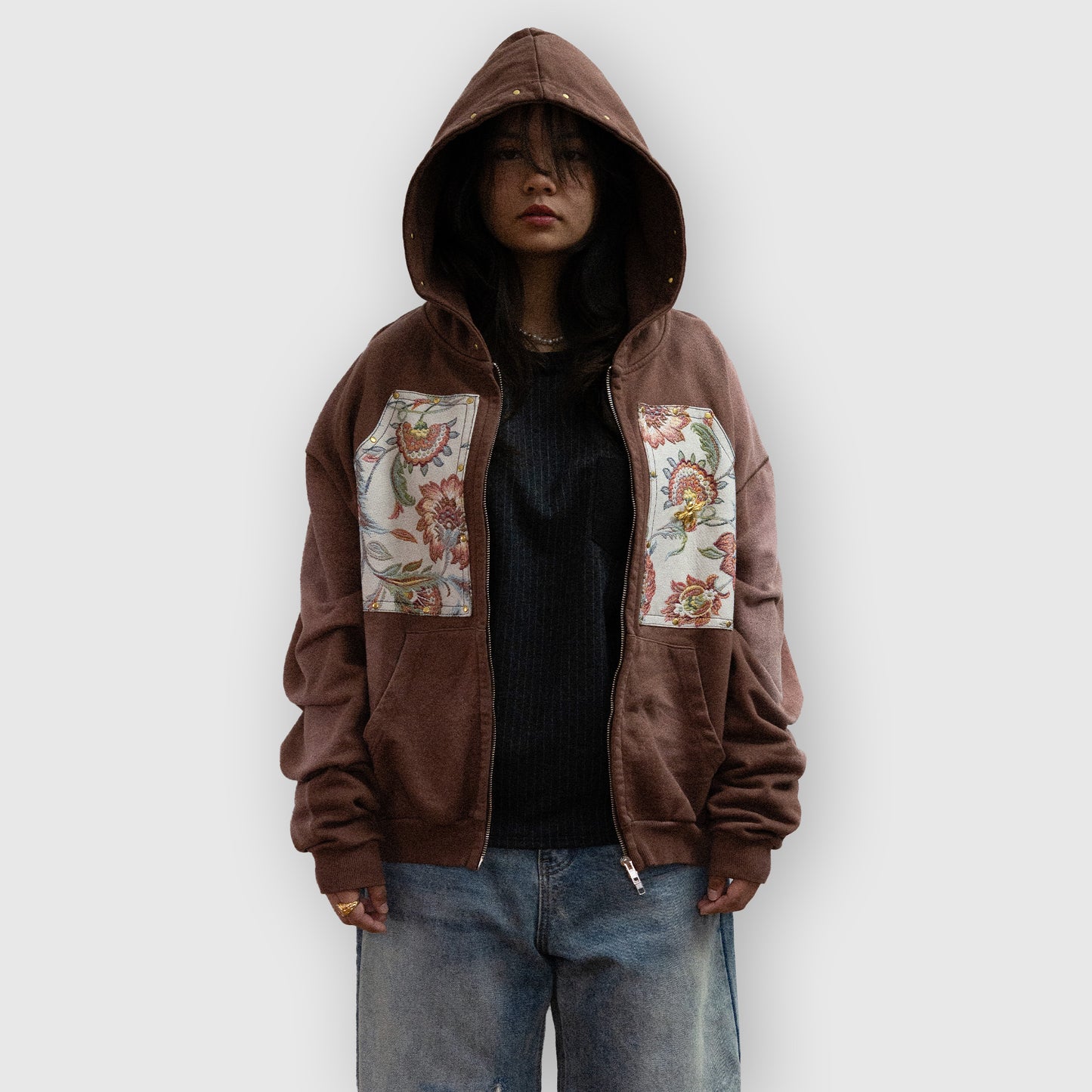 Floral Zip-Hoodie V2